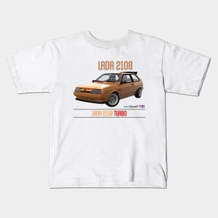 Lada 2108 Turbo Orange Kids T-Shirt